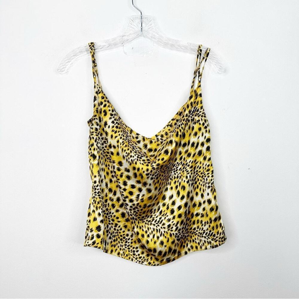 URBAN OUTFITTERS Camisole Cowl Back Tank Top Satin Leopard Print Sz. XS - Picture 4 of 4